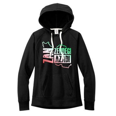 Free Iran | Zan Zendegi Azadi Heart | Freedom Love Persian Women's Fleece Hoodie