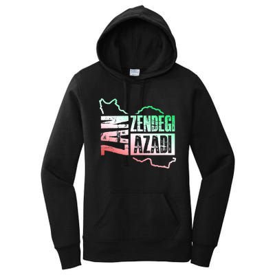 Free Iran | Zan Zendegi Azadi Heart | Freedom Love Persian Women's Pullover Hoodie