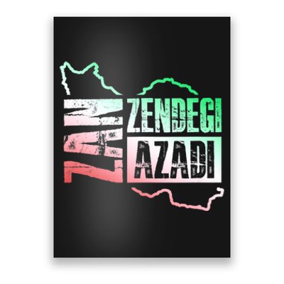 Free Iran | Zan Zendegi Azadi Heart | Freedom Love Persian Poster