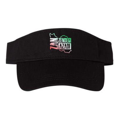 Free Iran | Zan Zendegi Azadi Heart | Freedom Love Persian Valucap Bio-Washed Visor