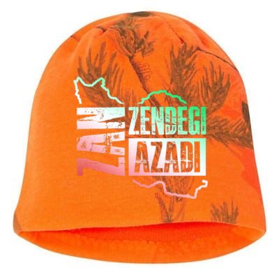 Free Iran | Zan Zendegi Azadi Heart | Freedom Love Persian Kati - Camo Knit Beanie