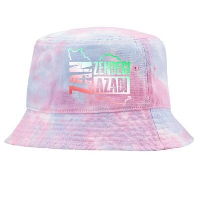 Free Iran | Zan Zendegi Azadi Heart | Freedom Love Persian Tie-Dyed Bucket Hat