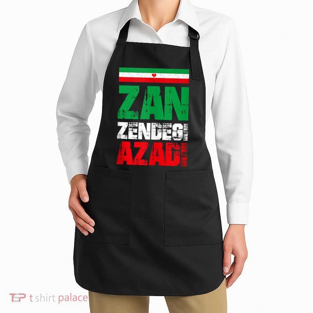 Free Iran Zan Zendegi Azadi Freedom Iran Azadi Persian Apron