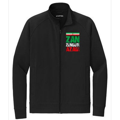 Free Iran Zan Zendegi Azadi Freedom Iran Azadi Persian Stretch Full-Zip Cadet Jacket