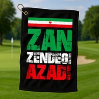 Free Iran Zan Zendegi Azadi Freedom Iran Azadi Persian Golf Towel
