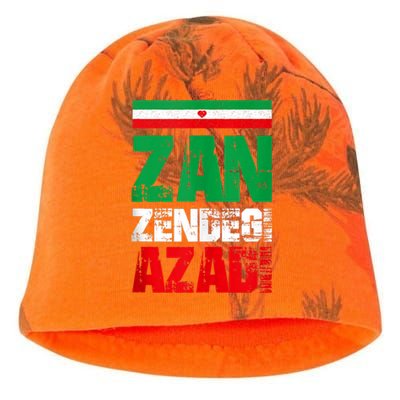 Free Iran Zan Zendegi Azadi Freedom Iran Azadi Persian Kati - Camo Knit Beanie