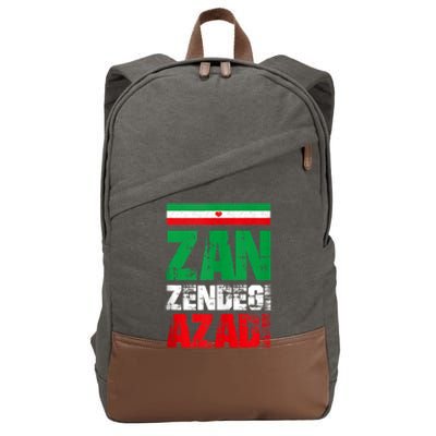 Free Iran Zan Zendegi Azadi Freedom Iran Azadi Persian Cotton Canvas Backpack