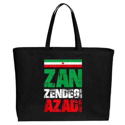 Free Iran Zan Zendegi Azadi Freedom Iran Azadi Persian Cotton Canvas Jumbo Tote