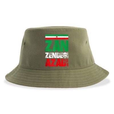 Free Iran Zan Zendegi Azadi Freedom Iran Azadi Persian Sustainable Bucket Hat