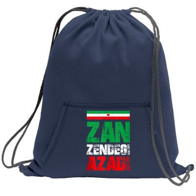 Free Iran Zan Zendegi Azadi Freedom Iran Azadi Persian Sweatshirt Cinch Pack Bag