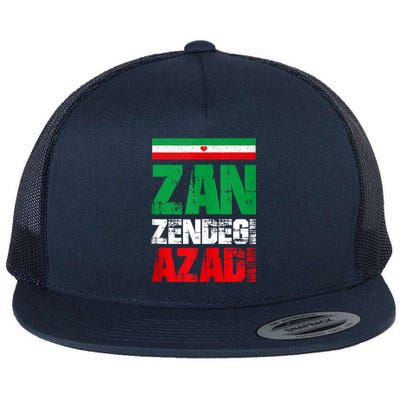 Free Iran Zan Zendegi Azadi Freedom Iran Azadi Persian Flat Bill Trucker Hat