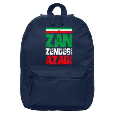 Free Iran Zan Zendegi Azadi Freedom Iran Azadi Persian 16 in Basic Backpack