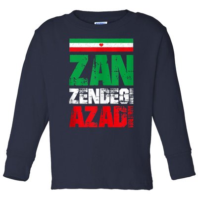 Free Iran Zan Zendegi Azadi Freedom Iran Azadi Persian Toddler Long Sleeve Shirt