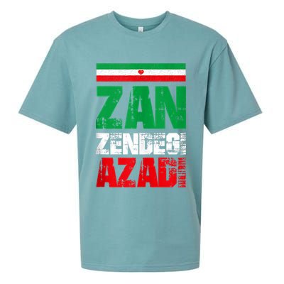 Free Iran Zan Zendegi Azadi Freedom Iran Azadi Persian Sueded Cloud Jersey T-Shirt