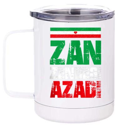 Free Iran Zan Zendegi Azadi Freedom Iran Azadi Persian 12 oz Stainless Steel Tumbler Cup