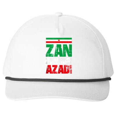 Free Iran Zan Zendegi Azadi Freedom Iran Azadi Persian Snapback Five-Panel Rope Hat