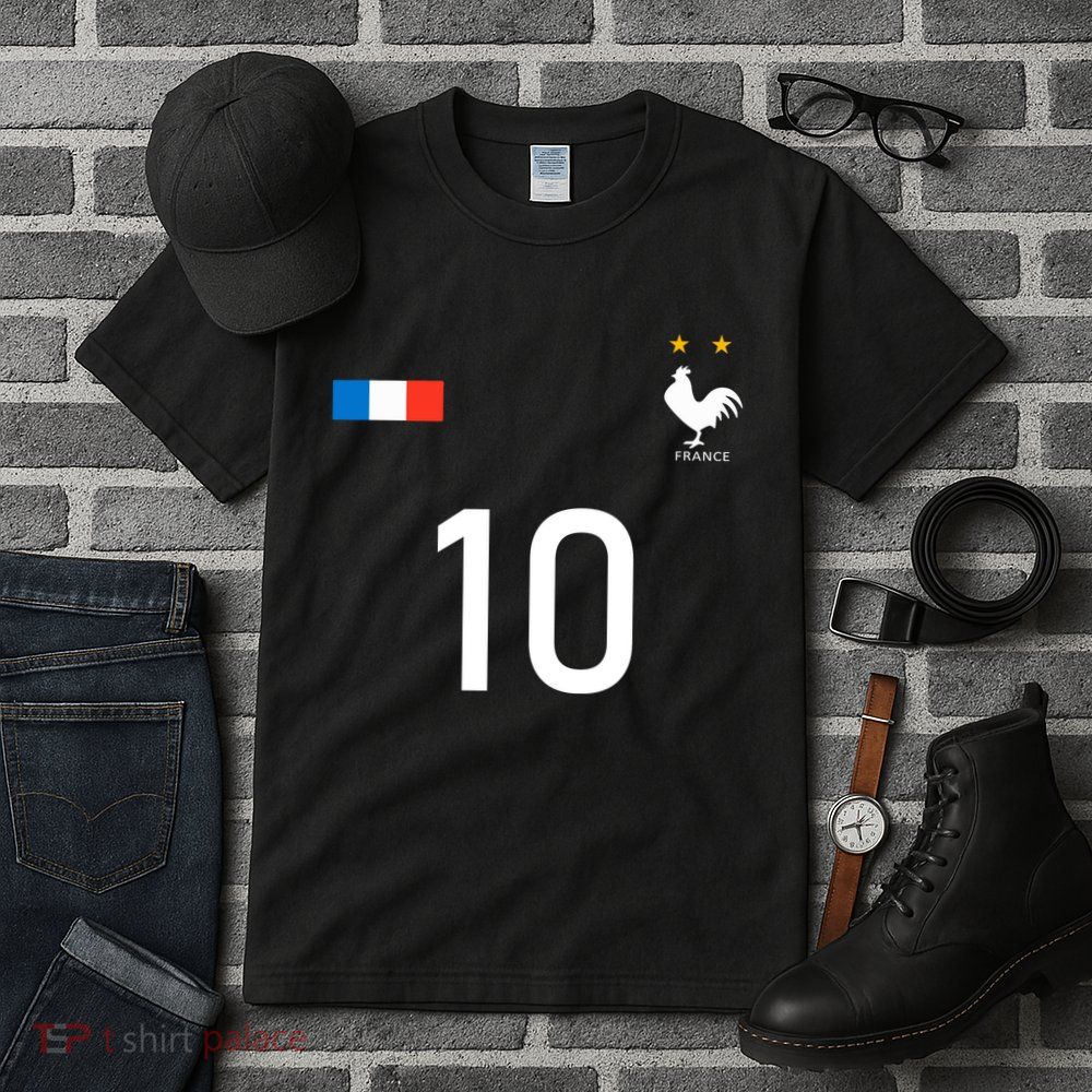 France Jersey 10 French Football Soccer Tall T-Shirt