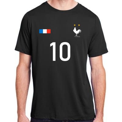 France Jersey 10 French Football Soccer Adult ChromaSoft Performance T-Shirt