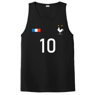 France Jersey 10 French Football Soccer PosiCharge Competitor Tank