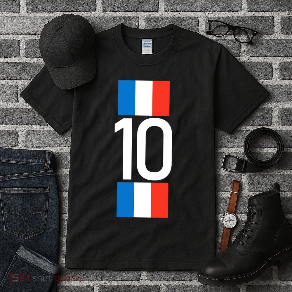 France Jersey 10 French Football Soccer Tall T-Shirt