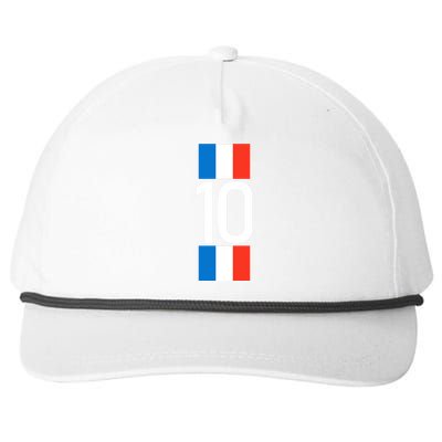 France Jersey 10 French Football Soccer Snapback Five-Panel Rope Hat