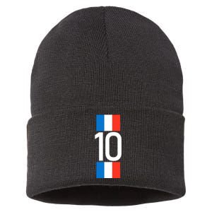 France Jersey 10 French Football Soccer Sustainable Knit Beanie