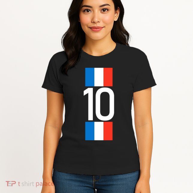 France Jersey 10 French Football Soccer Womens T-Shirt