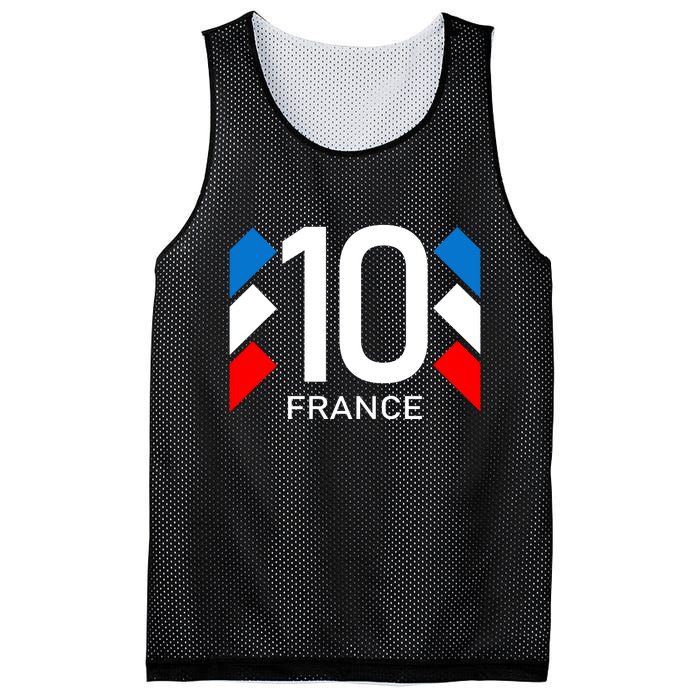 France Jersey 10 French Football Soccer Mesh Reversible Basketball Jersey Tank