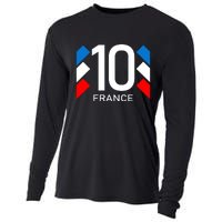 France Jersey 10 French Football Soccer Cooling Performance Long Sleeve Crew