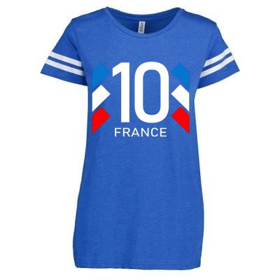 France Jersey 10 French Football Soccer Enza Ladies Jersey Football T-Shirt