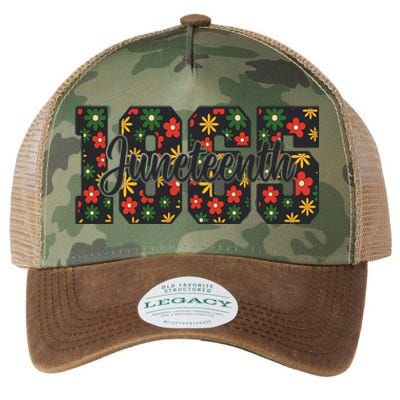 Floral Juneteenth 1865 Celebrate Freedom Legacy Tie Dye Trucker Hat