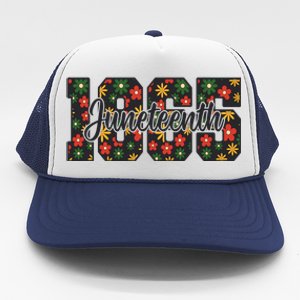 Floral Juneteenth 1865 Celebrate Freedom Trucker Hat