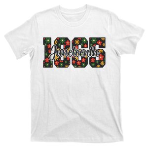 Floral Juneteenth 1865 Celebrate Freedom T-Shirt