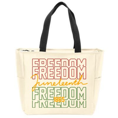 Freedom Juneteenth 1865 Zip Tote Bag
