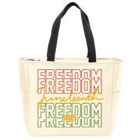 Freedom Juneteenth 1865 Zip Tote Bag