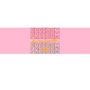 Freedom Juneteenth 1865 Bumper Sticker