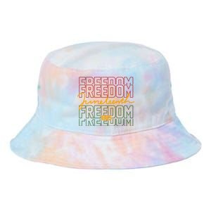 Freedom Juneteenth 1865 Tie Dye Newport Bucket Hat