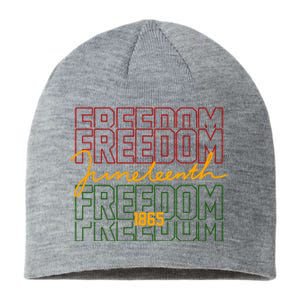 Freedom Juneteenth 1865 Sustainable Beanie