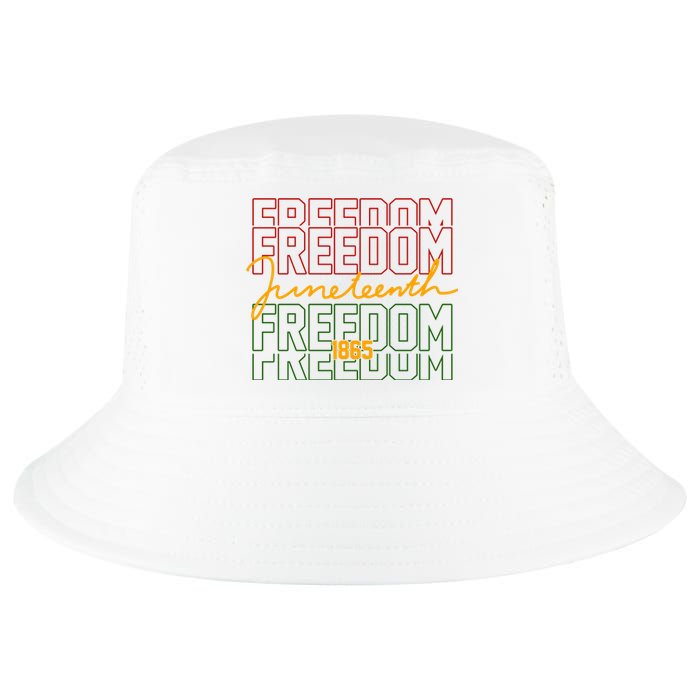 Freedom Juneteenth 1865 Cool Comfort Performance Bucket Hat