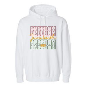 Freedom Juneteenth 1865 Garment-Dyed Fleece Hoodie