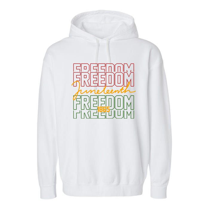 Freedom Juneteenth 1865 Garment-Dyed Fleece Hoodie