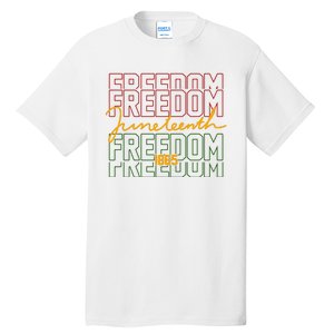 Freedom Juneteenth 1865 Tall T-Shirt