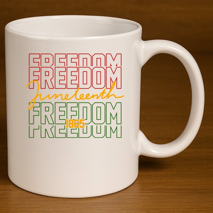 Freedom Juneteenth 1865 11oz C Handle Ceramic Mug