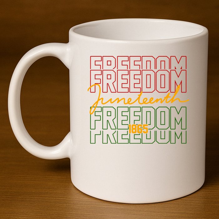 Freedom Juneteenth 1865 11oz C Handle Ceramic Mug