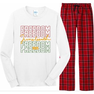 Freedom Juneteenth 1865 Long Sleeve Pajama Set