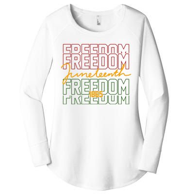 Freedom Juneteenth 1865 Women's Perfect Tri Tunic Long Sleeve Shirt