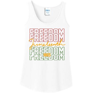 Freedom Juneteenth 1865 Ladies Essential Tank