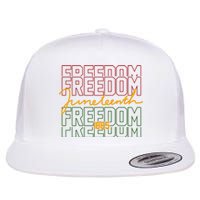 Freedom Juneteenth 1865 Flat Bill Trucker Hat