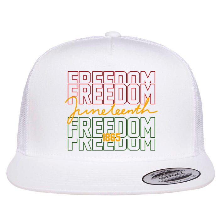 Freedom Juneteenth 1865 Flat Bill Trucker Hat