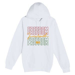 Freedom Juneteenth 1865 Premium Pullover Hoodie